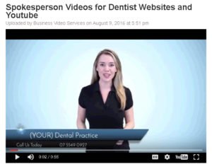 Spokesperson Videos for Dentist Websites and Youtube