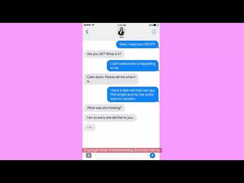 Hairdressers Broadbeach Qld – Texting Video