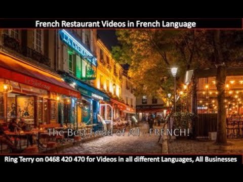 Vidéos de restaurants français en langue française